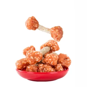 7.05oz/14.11oz (200g/400g) Chicken Dumbbell With Rice All Natural Ingredients, Natural Dog Treats, Healthy, Easily Digestible