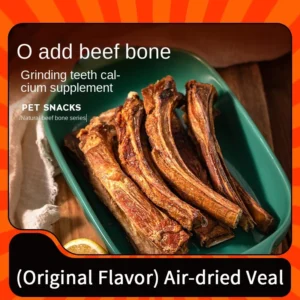 Puppy Snack Grinding Bar Cow Rib Pet Teddy Large Puppy Tooth Cleaning Bone Head