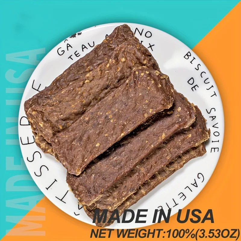 Voford 12.7oz Natural Jerky Dog Treat Chewable Protein Snacks Beef Jerky Duck Jerky Balanced Nutrition Delicious Pet Food