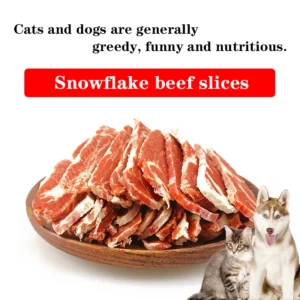 Snowflake beef slices. Chicken Dog Snacks Puppies Teddy Fadel Calcium Supplement Puppies Halitosis Removal Training Reward Snack