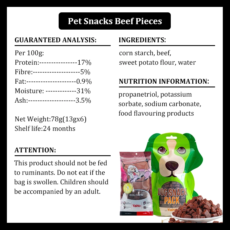 Dog Snacks Beef Particles Appetising Digesting Nutritious Delicious Chewy Training Rewards for Adult Dog Puppies Pet Food Snacks - Image 6